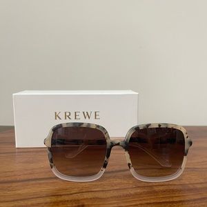 KREWE Margot Sunglasses Matte Oyster to Crystal